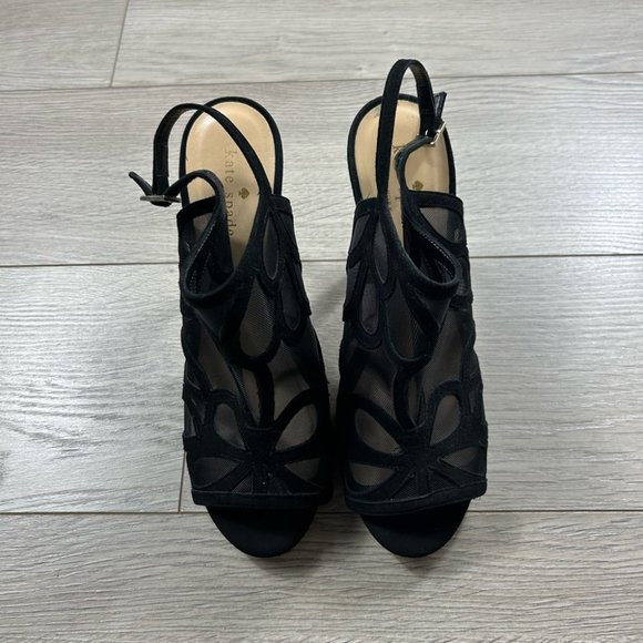 Kate Spade Mesh Peek-toe Slingback Booties - Picture 2 of 11